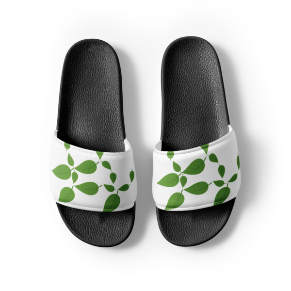 Women's Green Leaf Slides - Image 2