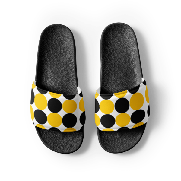 yellow-black-spotted-womens-slides