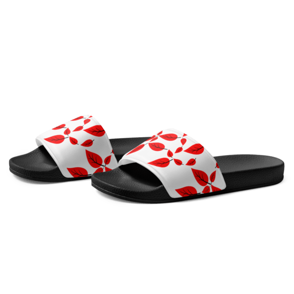 Women's Red Leaf Slides - Image 4