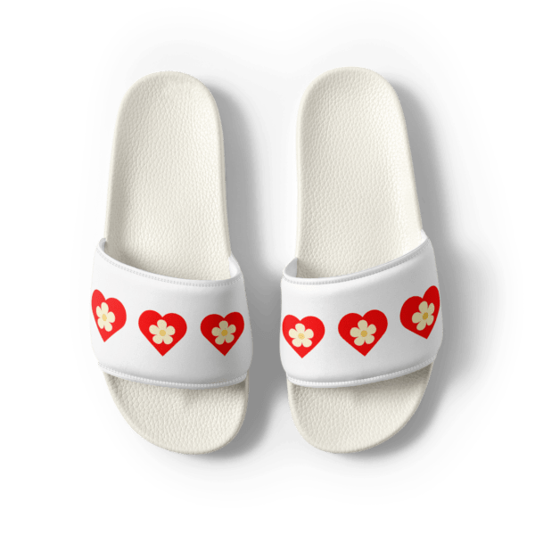 flower-red-heart-womens-slides