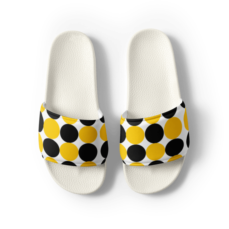 yellow-black-spotted-womens-slides