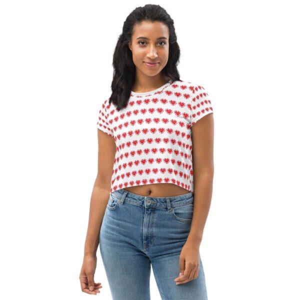 womens-lovable-ladybird-red-heart-crop-top