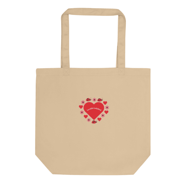 Lovable Ladybird Red Heart Eco Tote Bag