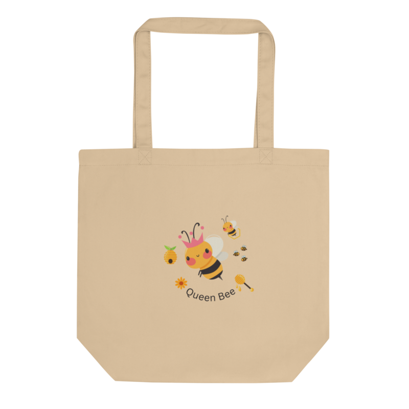 organic-cotton-queen-bee-eco-tote-bag