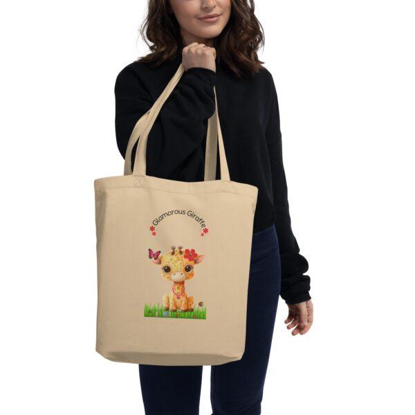 glamorous-giraffe-oyster-eco-tote-bag