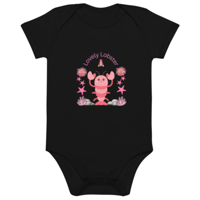 Organic Cotton Lovely Lobster Baby Bodysuit