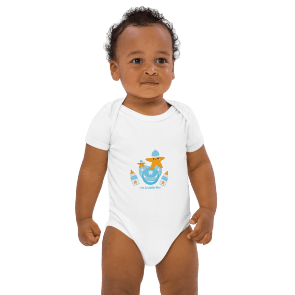 Organic Cotton I'm A Little Star Baby Bodysuit