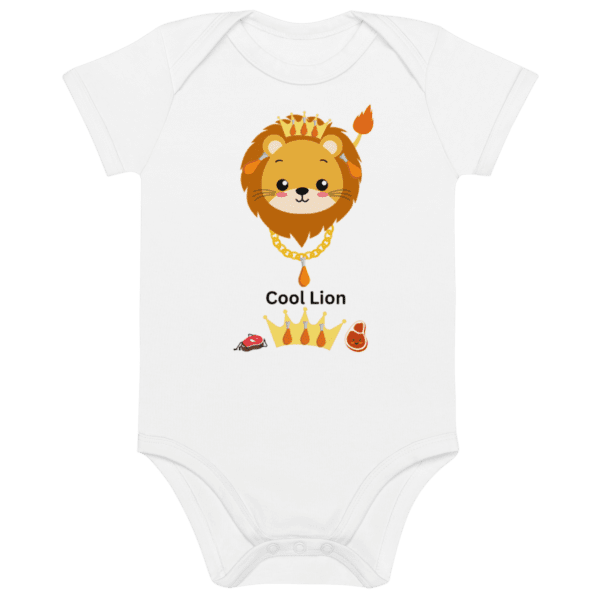 Organic cotton Cool Lion Baby Bodysuit