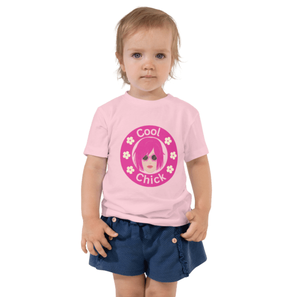 Pink Cool Chick Toddlers T-Shirt