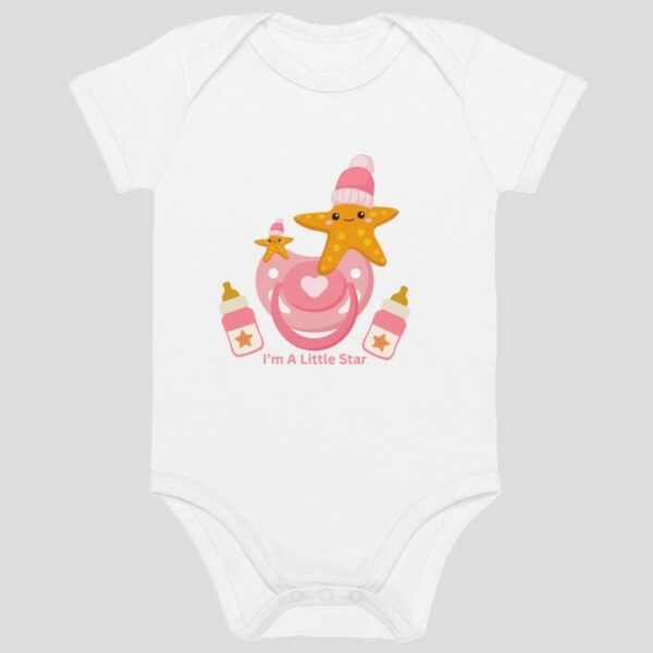 Organic Cotton I'm A Little Star Baby Bodysuit