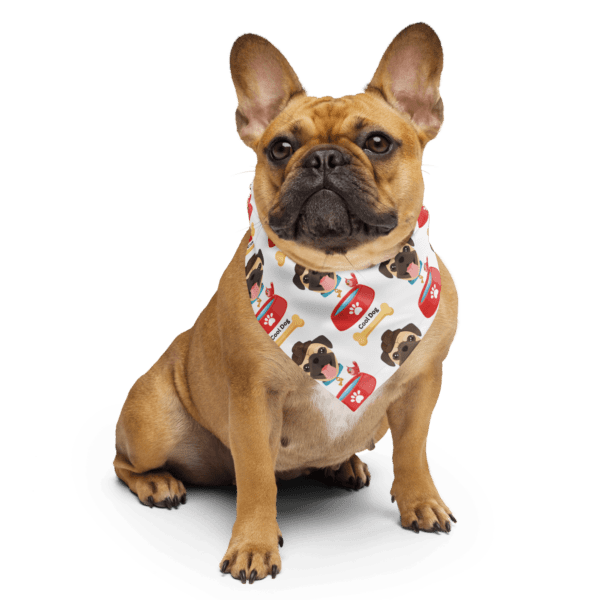 Square Polyester Bandana Single Sided Cool Dog Print