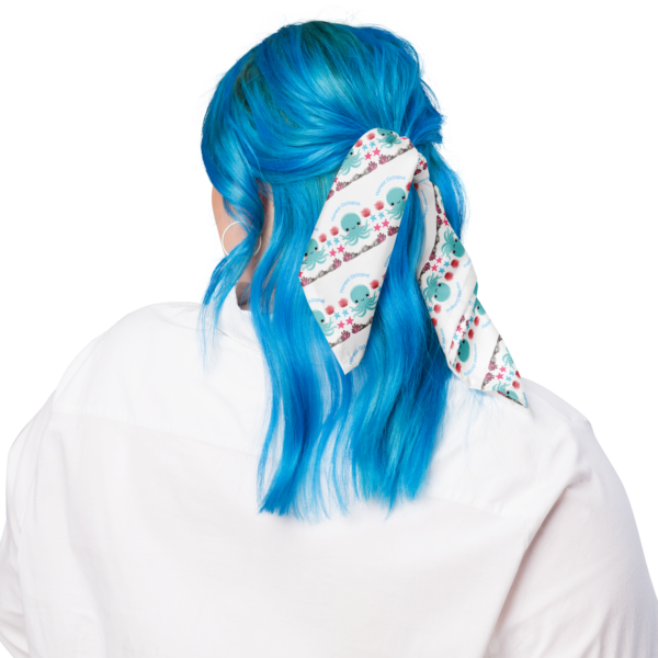 Square Polyester Bandana Single Sided Honest Blue Octopus Print