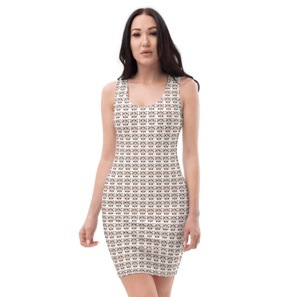 Women's Brown Tortoiseshell Bodycon Dress