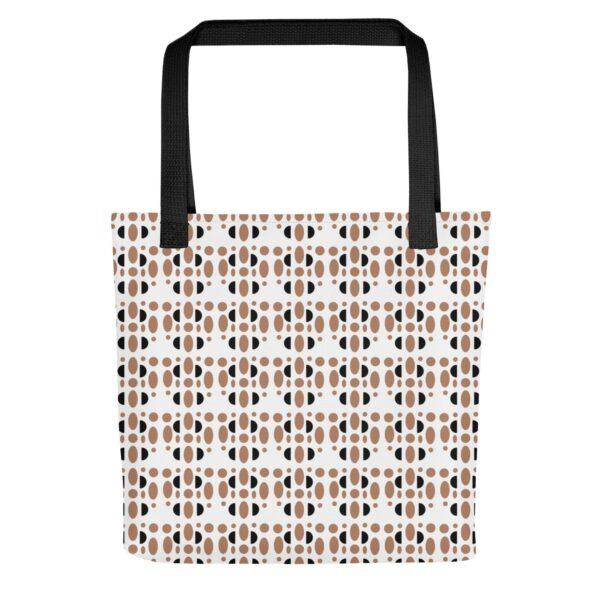 brown-tortoiseshell-polyester-tote-bag