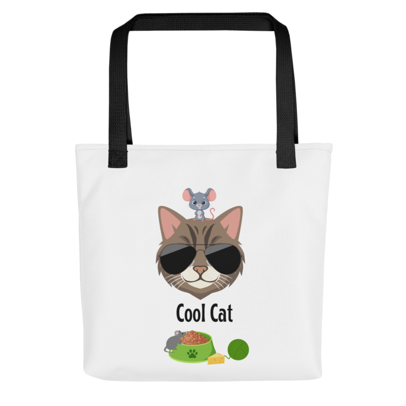 cool-cat-polyester-tote-bag