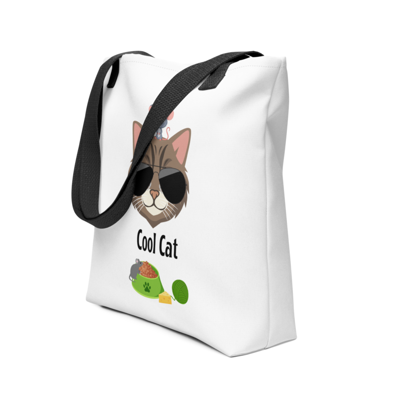 cool-cat-polyester-tote-bag