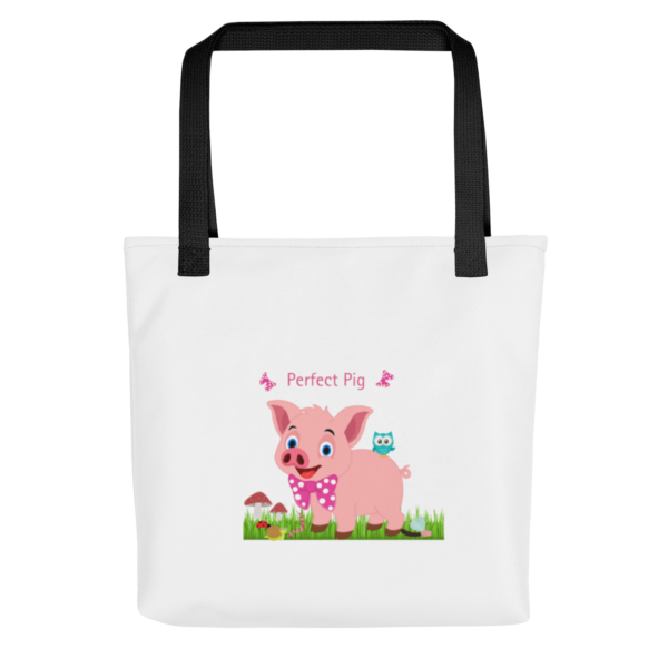 Perfect Pig Polyester Tote Bag