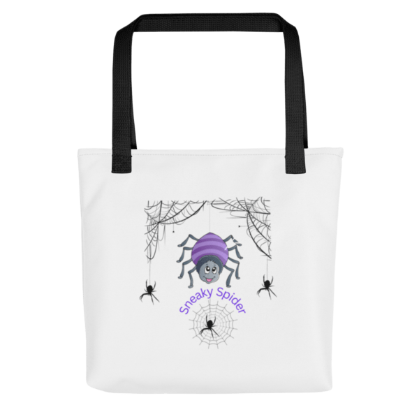 Sneaky Spider Polyester Tote Bag