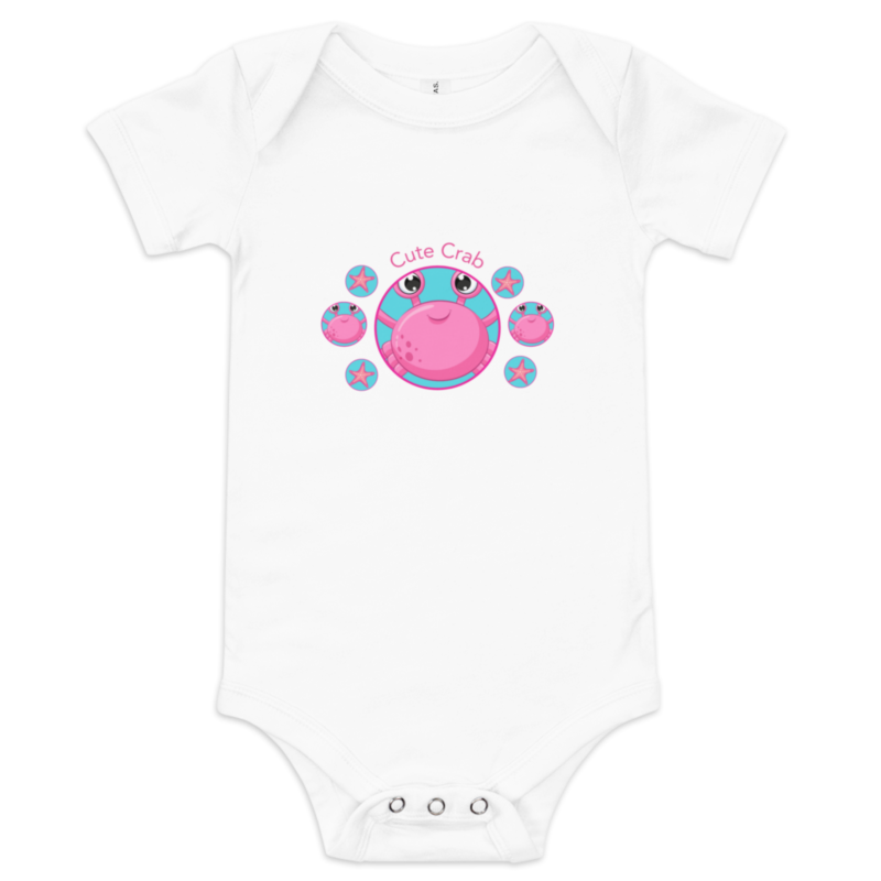 cute-pink-crab-baby-bodysuit