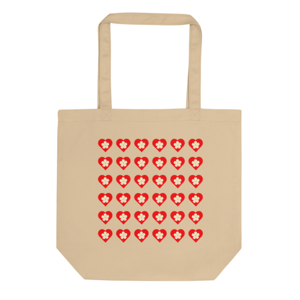 Flower Red Heart Eco-Tote Bag