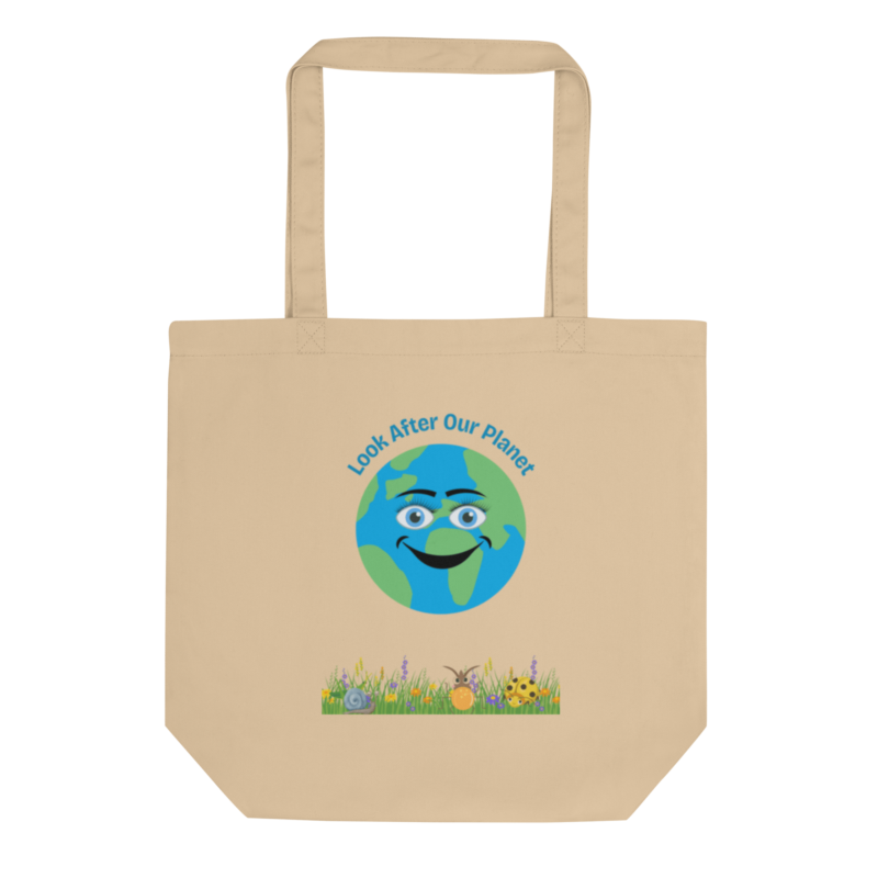 look-after-our-planet-oyster-colour-cotton-eco-tote-bag