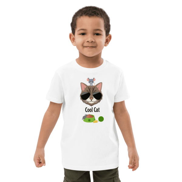 Organic Cotton Cool Cat Children's T-Shirt