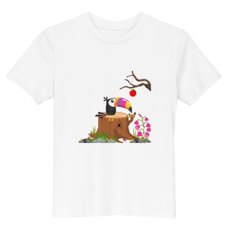 timid-toucan-childrens-eco-t-shirt