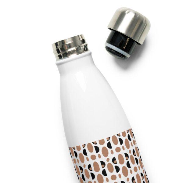 Brown Tortoiseshell Stainless Steel Water Bottle 17oz - Image 3