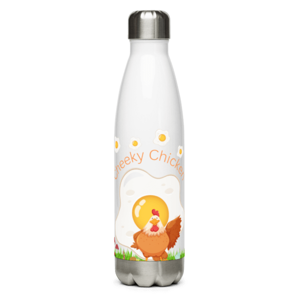 Cheeky Chicken Stainless Steel Water Bottle 17oz