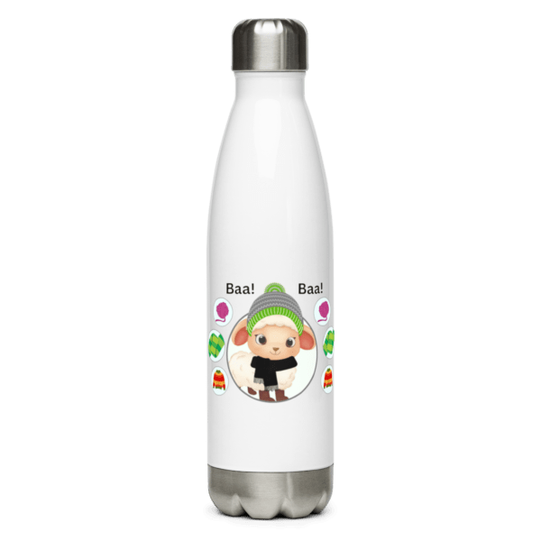 Baa! Baa! Stainless Steel Water Bottle 17oz