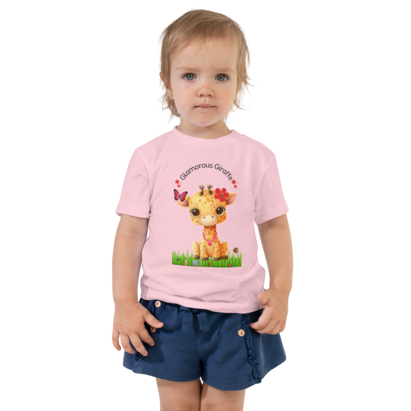 glamorous-giraffe-toddlers-t-shirt