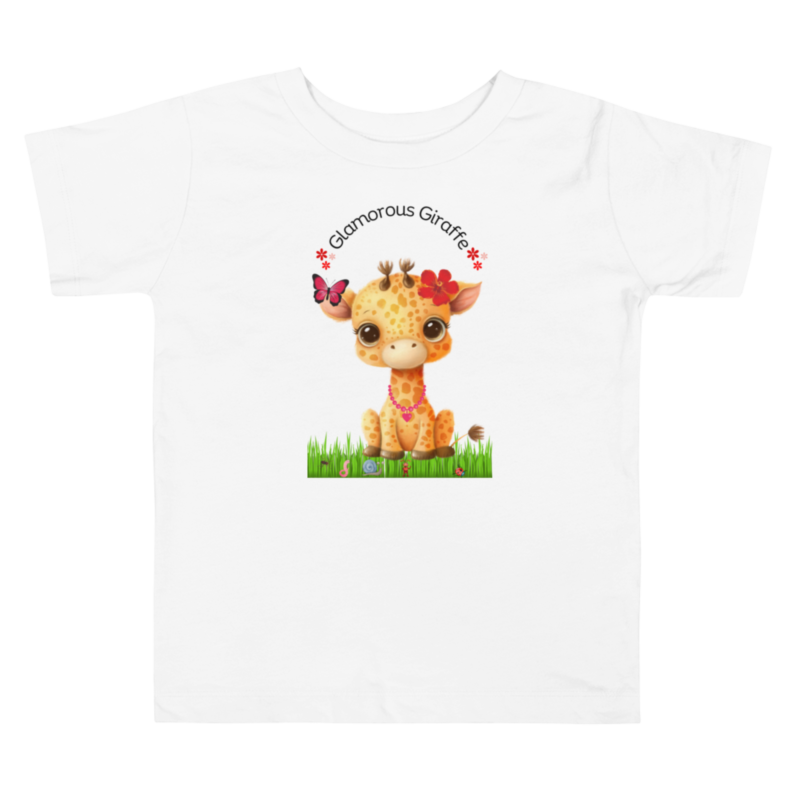 glamorous-giraffe-toddlers-t-shirt