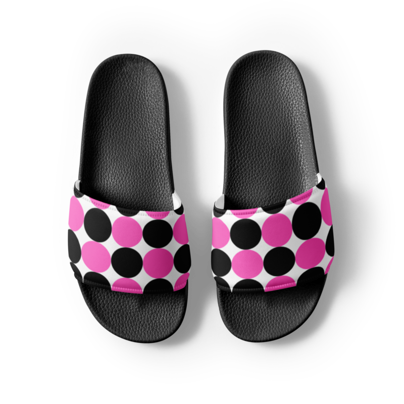 pink-and-black-spotted-womens-slides