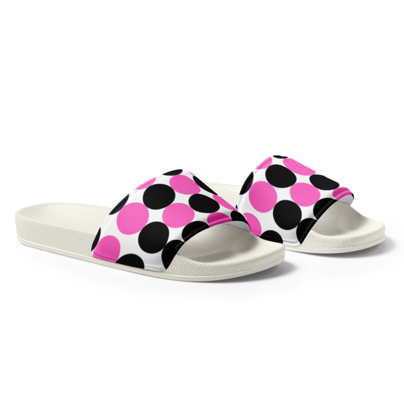 pink-and-black-spotted-womens-slides