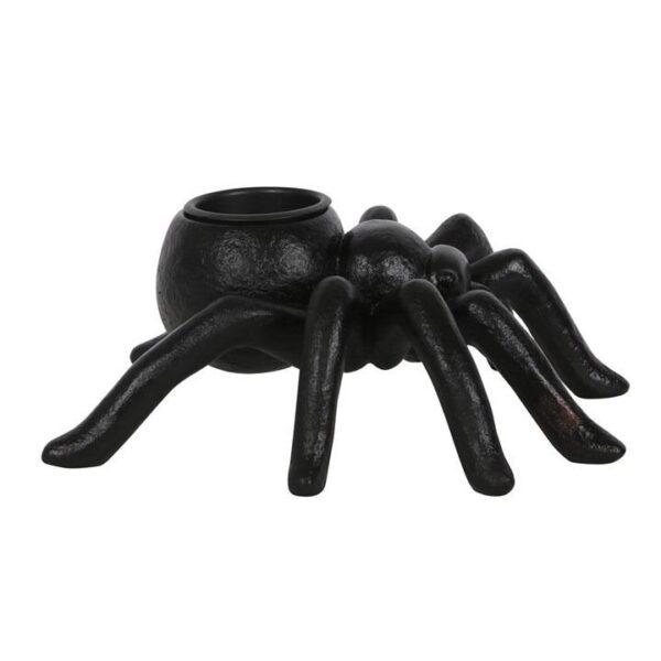 Black Resin Spider Tealight Holder - Image 3