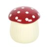 Ceramic Red and White Spotted Mushroom Oil Burner