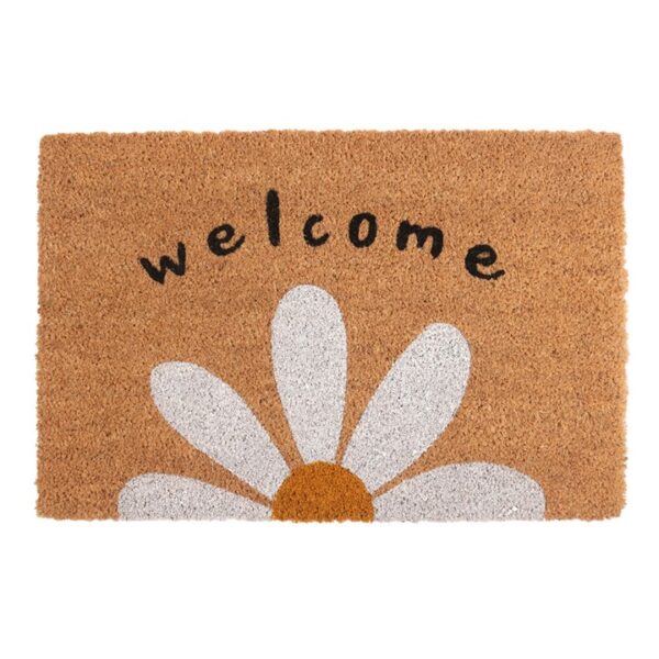 Daisy Welcome Coir Doormat