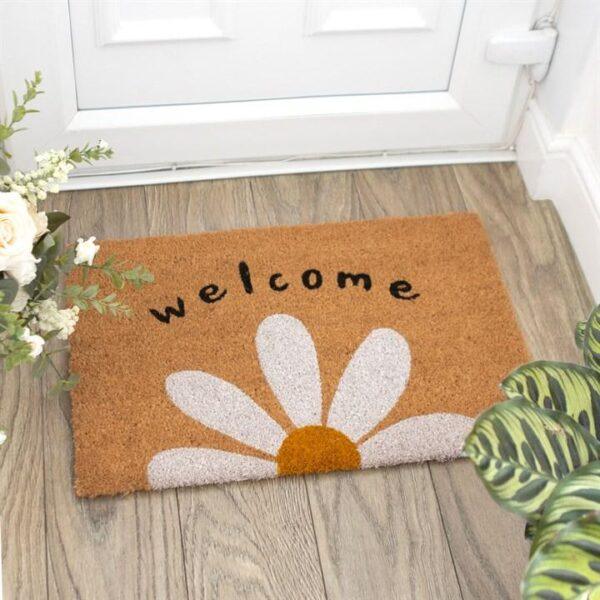 Daisy Welcome Coir Doormat - Image 4