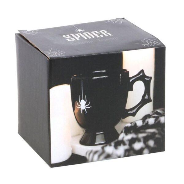 Black Spider Ceramic Teacup 400ml - Image 4