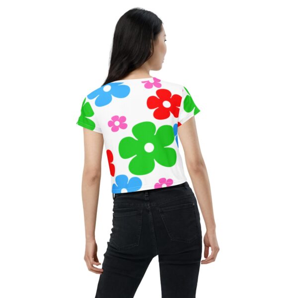 Women's Flower Crop Top - Image 2