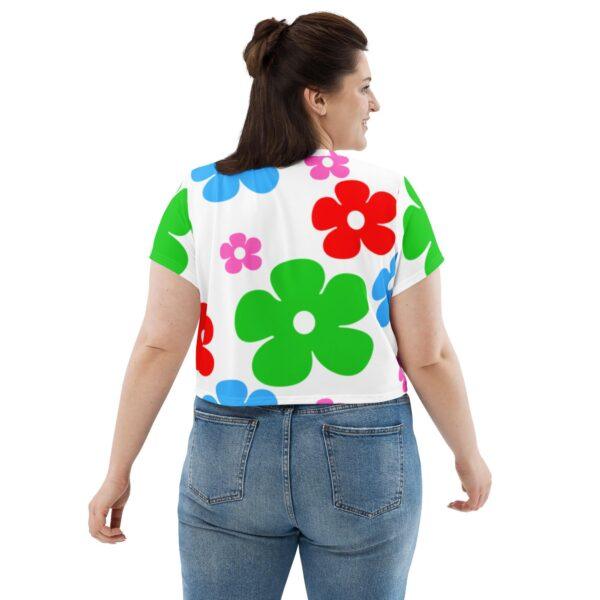 Women's Flower Crop Top - Image 4