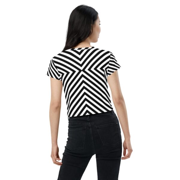 Women's Zebra Style Crop Top - Image 2