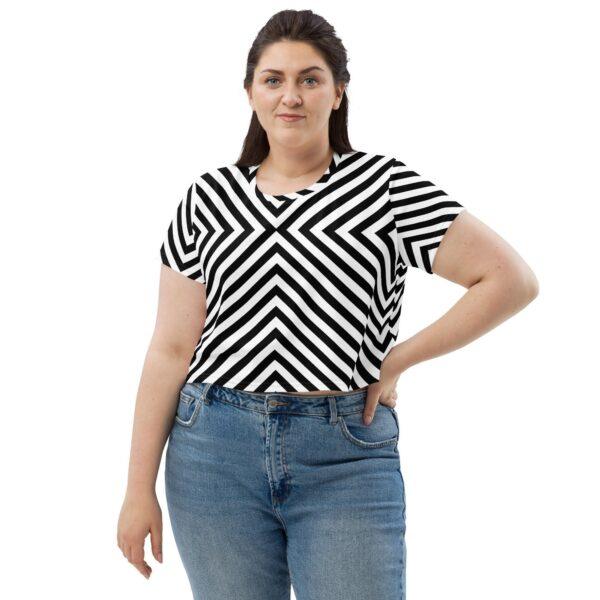 Women's Zebra Style Crop Top - Image 3