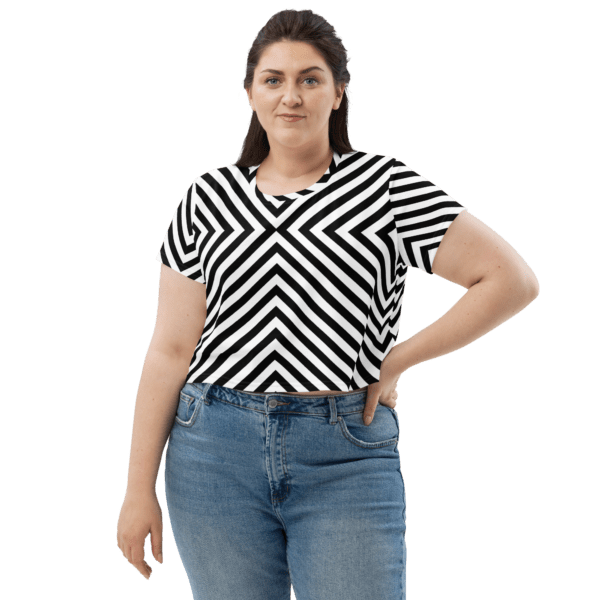 Women's Zebra Style Crop Top