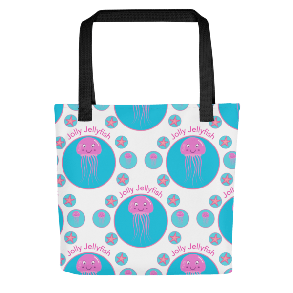 Jolly Jellyfish Polyester Tote Bag