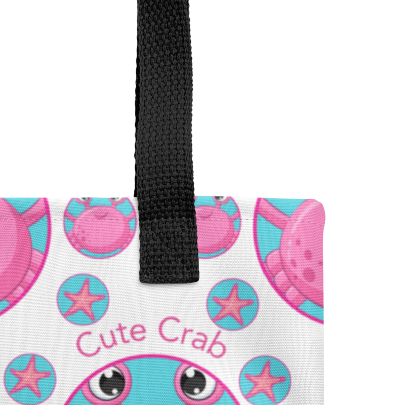 cute-pink-crab-tote-bag