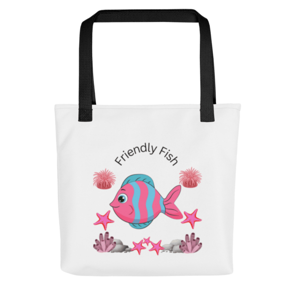 Friendly Fish Polyester Tote Bag