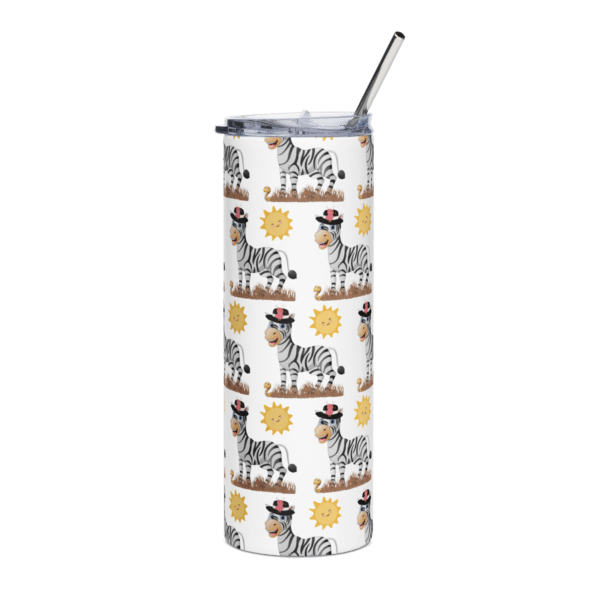 Zebra Stainless Steel Drinks Tumbler 20oz