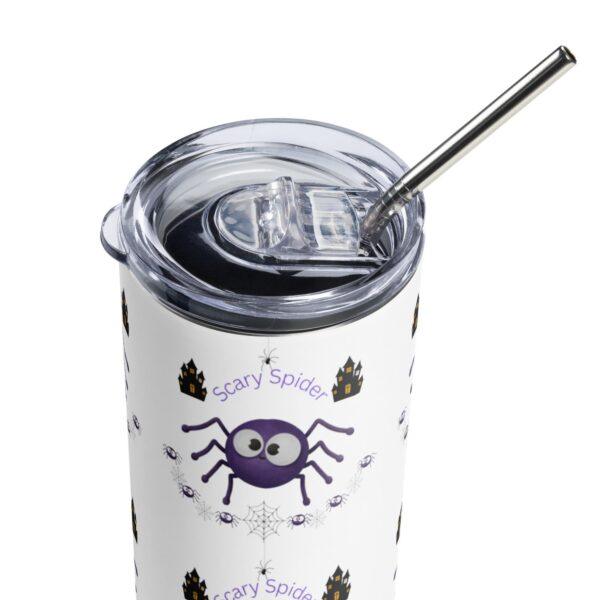 Scary Spiders Stainless Steel Drinks Tumbler 20oz - Image 4