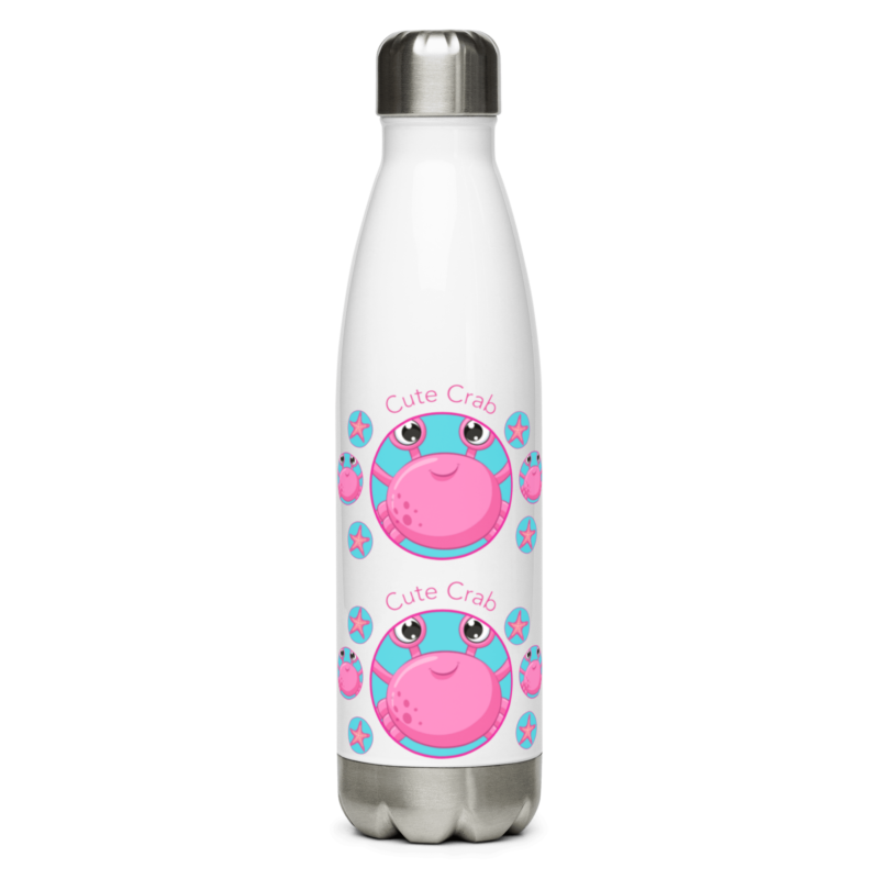 cute-pink-crab-water-bottle-17-oz